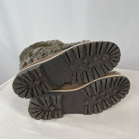 Sam Edelman Blanche Fur Boot in Grey Brown Size 8.5 - Picture 7 of 11